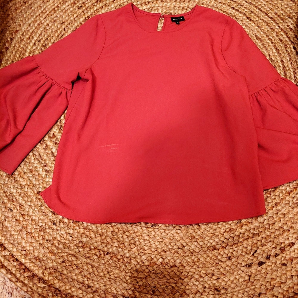 Rust Orange Blouse